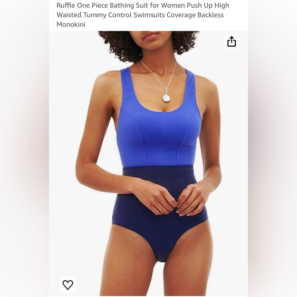 One Piece Swimsuit - Never Worn - New - Blue